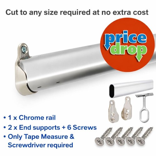 Wardrobe rail chrome - chrome, hanging