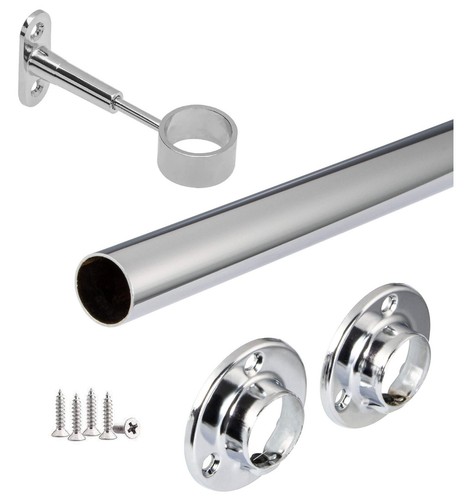 90cm wardrobe rail - kit, 25mm