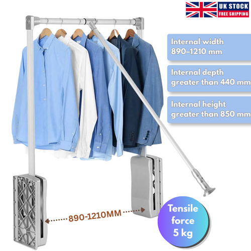Pull down wardrobe rail - pull,