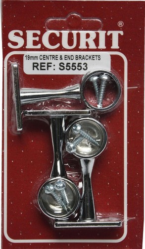 Securit wardrobe rail brackets - securit,