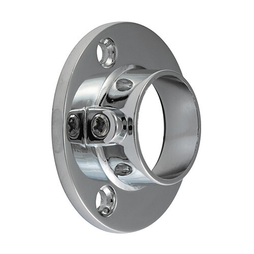 Locking round wardrobe rail - round,