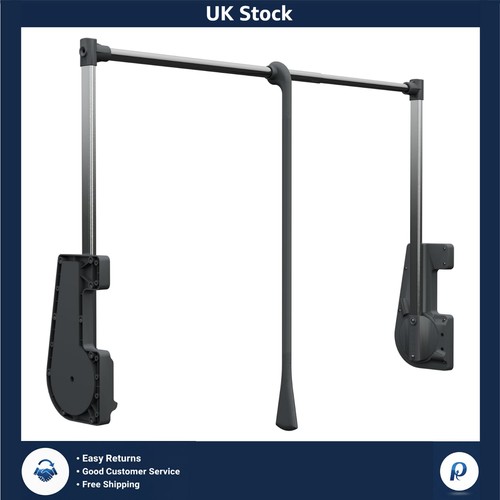 Soft close pull down wardrobe - close,
